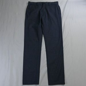 F&F 34 x 34 Blue Woven Slim Stretch Dress Pants‎